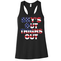 Sky's Out Thighs Out Women's Racerback Tank