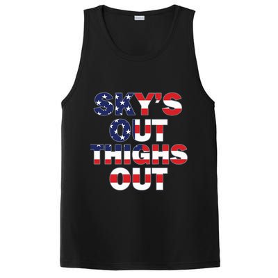 Sky's Out Thighs Out PosiCharge Competitor Tank