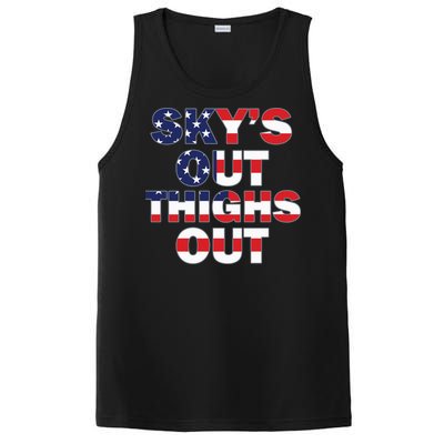 Sky's Out Thighs Out PosiCharge Competitor Tank