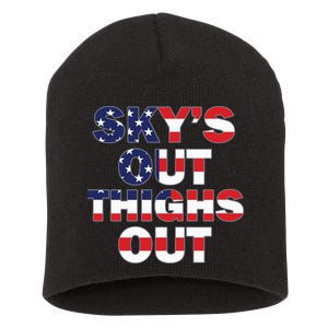 Sky's Out Thighs Out Short Acrylic Beanie