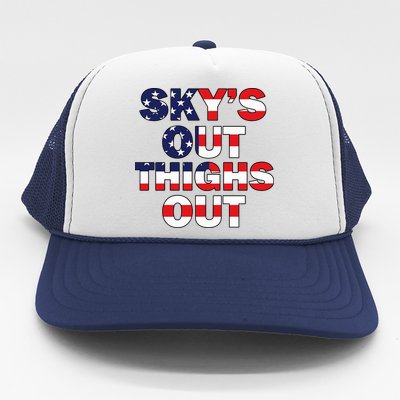 Sky's Out Thighs Out Trucker Hat