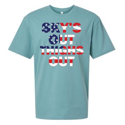 Sky's Out Thighs Out Sueded Cloud Jersey T-Shirt