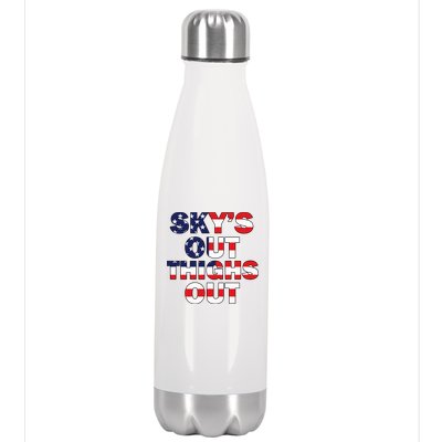 Sky's Out Thighs Out Stainless Steel Insulated Water Bottle