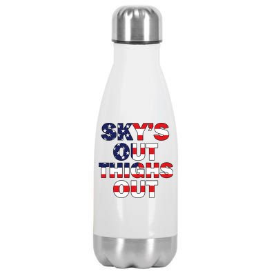 Sky's Out Thighs Out Stainless Steel Insulated Water Bottle