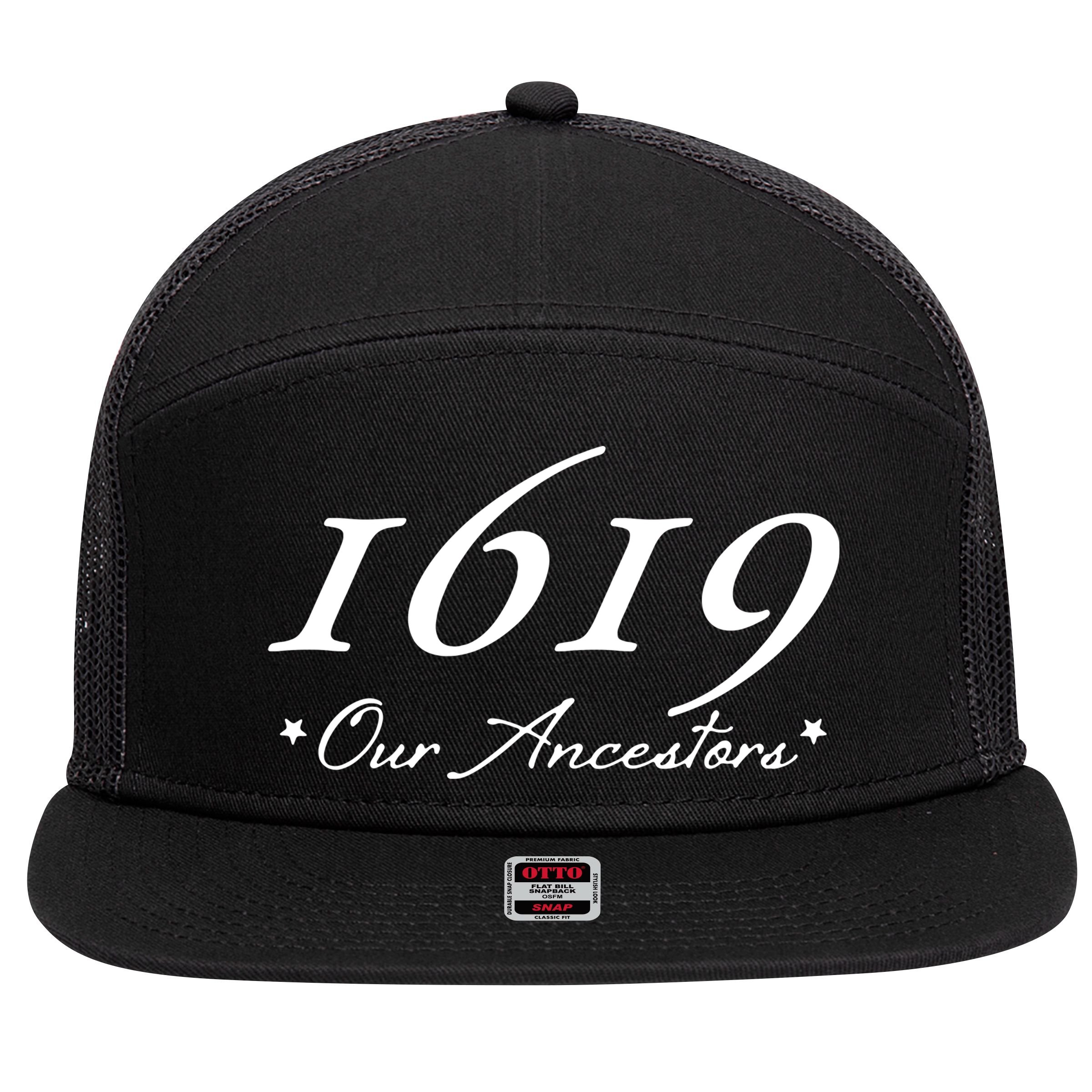 Spike Lee 1619 Our Ancestors 7 Panel Mesh Trucker Snapback Hat