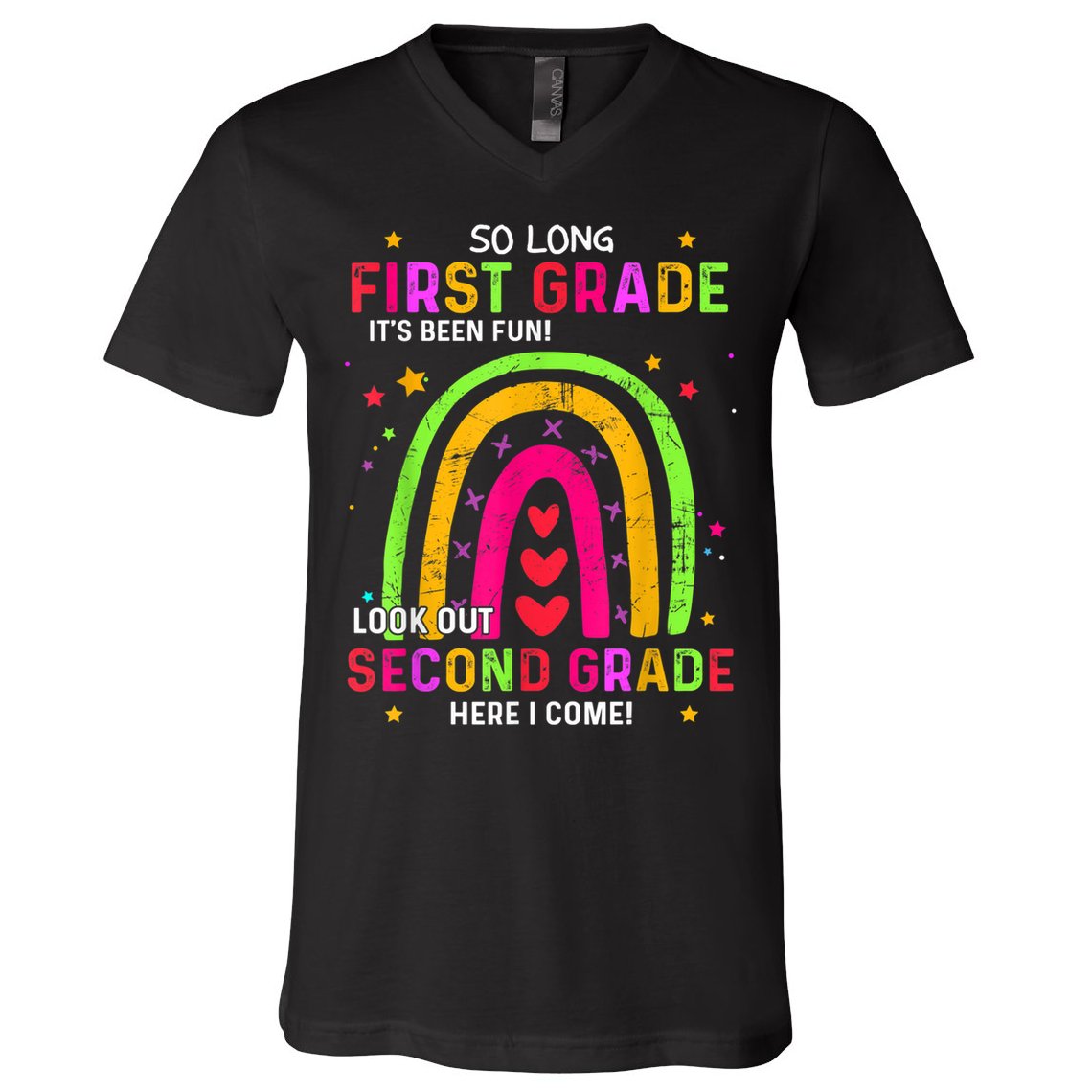 So Long 1st Grade Look Out 2nd Grade Funny Graduation Gifts V-Neck T-Shirt