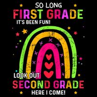 So Long 1st Grade Look Out 2nd Grade Funny Graduation Gifts Button
