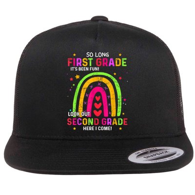 So Long 1st Grade Look Out 2nd Grade Funny Graduation Gifts Flat Bill Trucker Hat