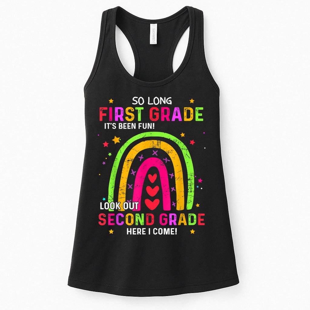 So Long 1st Grade Look Out 2nd Grade Funny Graduation Gifts Womens Tank Top