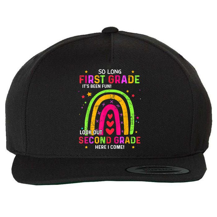 So Long 1st Grade Look Out 2nd Grade Funny Graduation Gifts Wool Snapback Cap