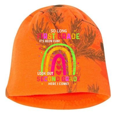 So Long 1st Grade Look Out 2nd Grade Funny Graduation Gifts Kati - Camo Knit Beanie