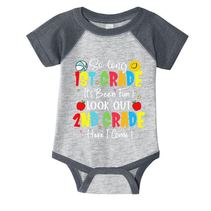 So Long 1st Grade Look Out 2nd Grade Here I Come Infant Baby Jersey Bodysuit