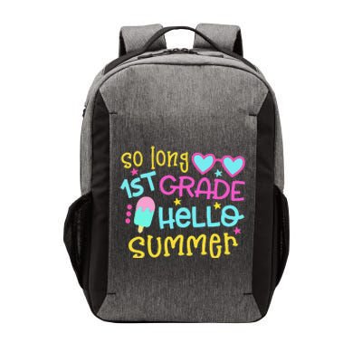 So Long 1st Grade Hello Summer Graduation Last Day Of School Vector Backpack