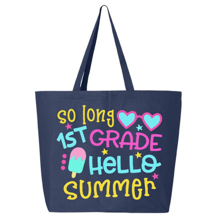 So Long 1st Grade Hello Summer Graduation Last Day Of School 25L Jumbo Tote