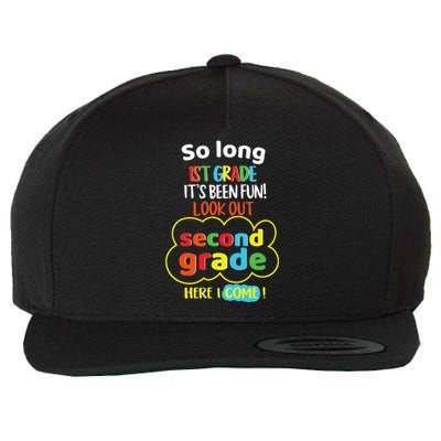 So Long 1st Grade 2nd Here I Come Last Day Look Out Its Fun Wool Snapback Cap