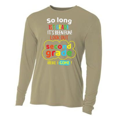 So Long 1st Grade 2nd Here I Come Last Day Look Out Its Fun Cooling Performance Long Sleeve Crew