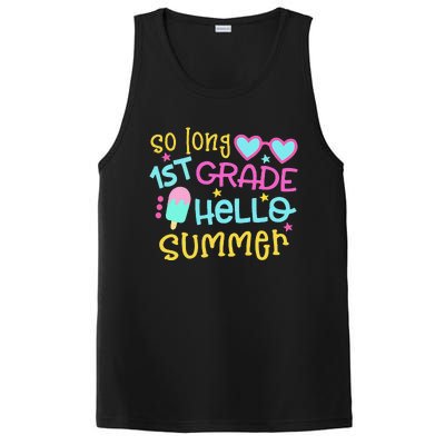 So Long 1st Grade Hello Summer Last Day Of School Graduation PosiCharge Competitor Tank