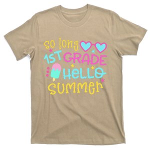 So Long 1st Grade Hello Summer Last Day Of School Graduation T-Shirt