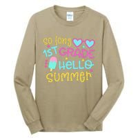 So Long 1st Grade Hello Summer Last Day Of School Graduation Tall Long Sleeve T-Shirt