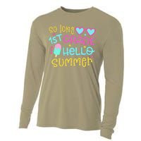 So Long 1st Grade Hello Summer Last Day Of School Graduation Cooling Performance Long Sleeve Crew