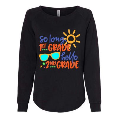 SO LONG 1st GRADE HELLO 2nd GRADE Teacher Student School Womens California Wash Sweatshirt