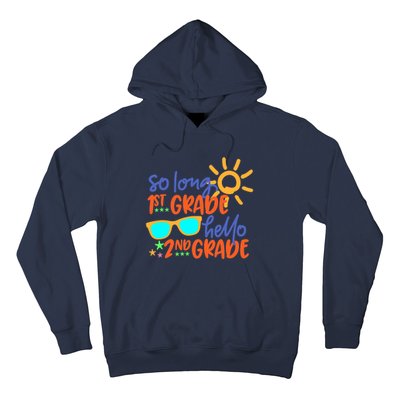 SO LONG 1st GRADE HELLO 2nd GRADE Teacher Student School Hoodie