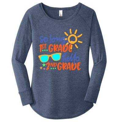 SO LONG 1st GRADE HELLO 2nd GRADE Teacher Student School Women's Perfect Tri Tunic Long Sleeve Shirt