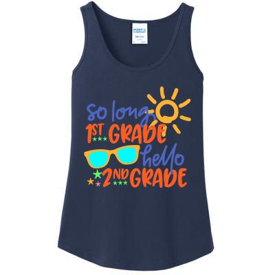 SO LONG 1st GRADE HELLO 2nd GRADE Teacher Student School Ladies Essential Tank