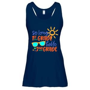 SO LONG 1st GRADE HELLO 2nd GRADE Teacher Student School Ladies Essential Flowy Tank