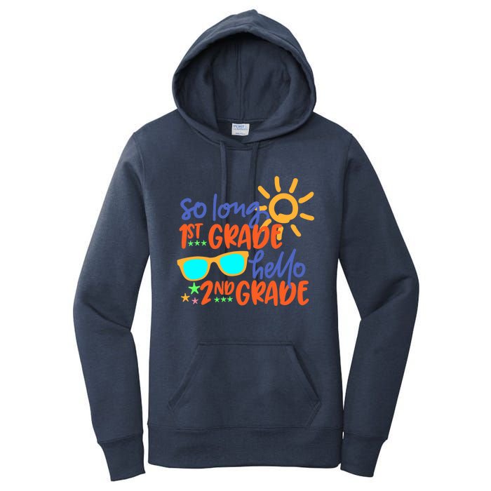 SO LONG 1st GRADE HELLO 2nd GRADE Teacher Student School Women's Pullover Hoodie