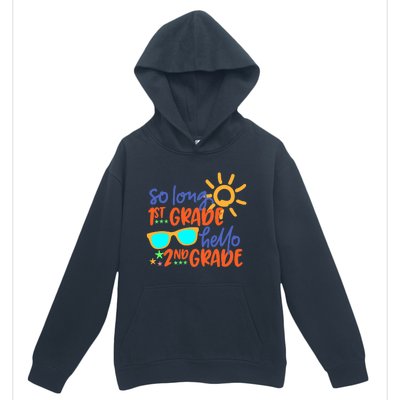 SO LONG 1st GRADE HELLO 2nd GRADE Teacher Student School Urban Pullover Hoodie