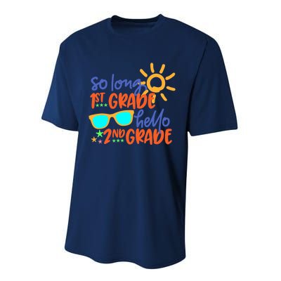 SO LONG 1st GRADE HELLO 2nd GRADE Teacher Student School Performance Sprint T-Shirt