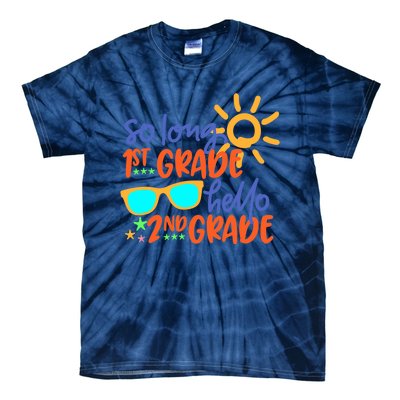 SO LONG 1st GRADE HELLO 2nd GRADE Teacher Student School Tie-Dye T-Shirt