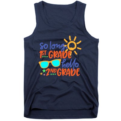 SO LONG 1st GRADE HELLO 2nd GRADE Teacher Student School Tank Top