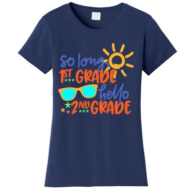 SO LONG 1st GRADE HELLO 2nd GRADE Teacher Student School Women's T-Shirt