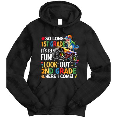 So Long 1st Grade Look Out 2nd Grade Here I Come First Day Tie Dye Hoodie