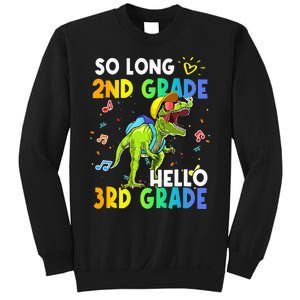 So Long 2nd Grade Hello 3rd Grade Dinosaur Back to School Sweatshirt