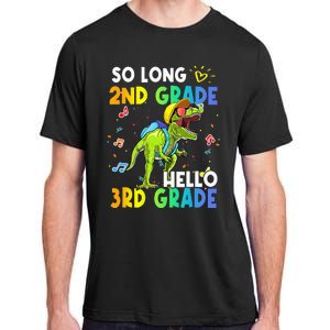 So Long 2nd Grade Hello 3rd Grade Dinosaur Back to School Adult ChromaSoft Performance T-Shirt