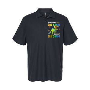 So Long 2nd Grade Hello 3rd Grade Dinosaur Back to School Softstyle Adult Sport Polo