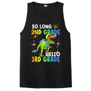 So Long 2nd Grade Hello 3rd Grade Dinosaur Back to School PosiCharge Competitor Tank