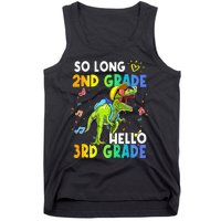 So Long 2nd Grade Hello 3rd Grade Dinosaur Back to School Tank Top