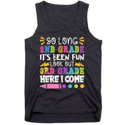  So Long 2nd Grade it's Been Fun | Funny Last Day of School Tank Top