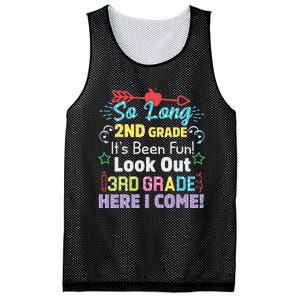 So Long 2nd Grade Look Out Grad Hello 3rd Grade Mesh Reversible Basketball Jersey Tank