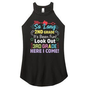 So Long 2nd Grade Look Out Grad Hello 3rd Grade Women’s Perfect Tri Rocker Tank