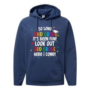 So Long 2nd Grade Look Out Kindergarten Funny Graduation Performance Fleece Hoodie