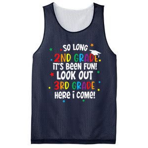 So Long 2nd Grade Look Out Kindergarten Funny Graduation Mesh Reversible Basketball Jersey Tank