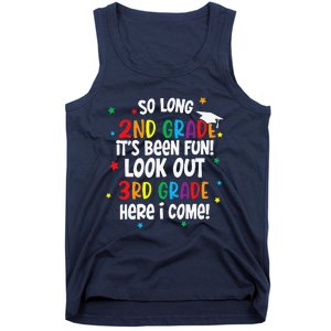 So Long 2nd Grade Look Out Kindergarten Funny Graduation Tank Top