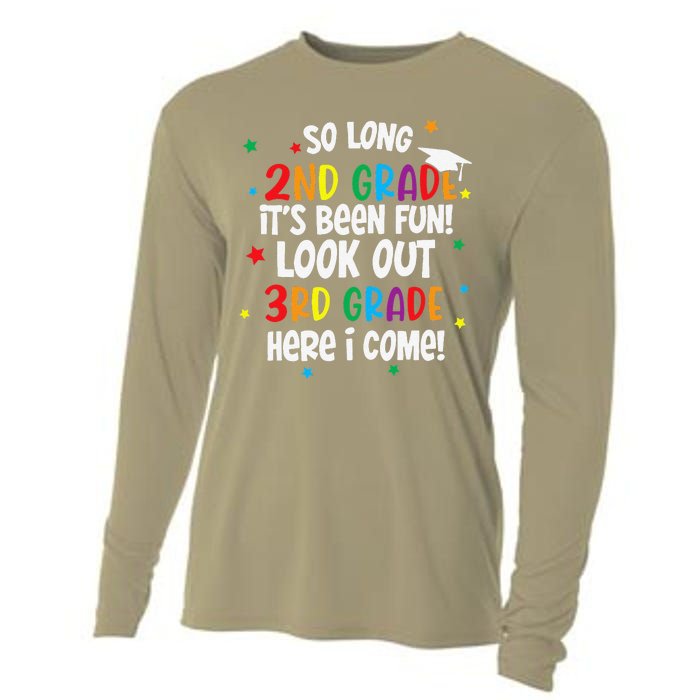 So Long 2nd Grade Look Out Kindergarten Funny Graduation Cooling Performance Long Sleeve Crew