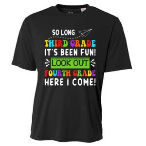 So Long 3rd Grade Look Out 4th Grade Here I Come Students Cooling Performance Crew T-Shirt