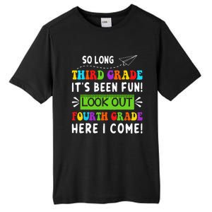 So Long 3rd Grade Look Out 4th Grade Here I Come Students Tall Fusion ChromaSoft Performance T-Shirt